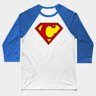 Superhero Symbol Letter C Baseball T-Shirt